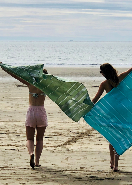 Oversized Turkish Beach Towel 2-Pack - 39x72 Inches, Mint Green, Quick-Dry, Super Absorbent & Sand-Free - View #14