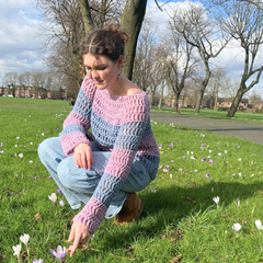 NEW! The LAVENDER Crochet Jumper