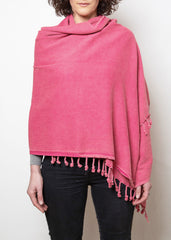 lady wearing pink coral hammam wrap