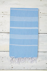 Sorbet Hammam Towel in Blue Skies