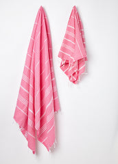traditional turkish pink hammam towel uk