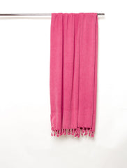 Pink coral washed hammam towel