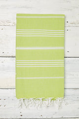 bright lime green hammam towel